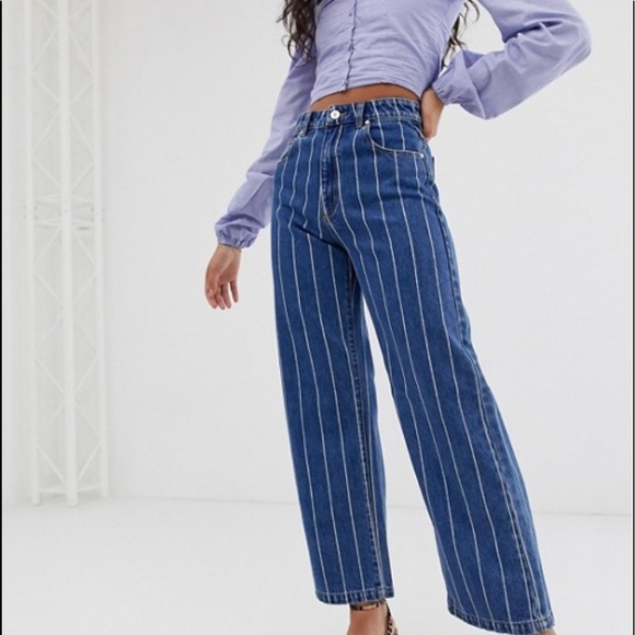 Princess Polly Denim - Princess Polly Abrand Street Aline Striped Jeans